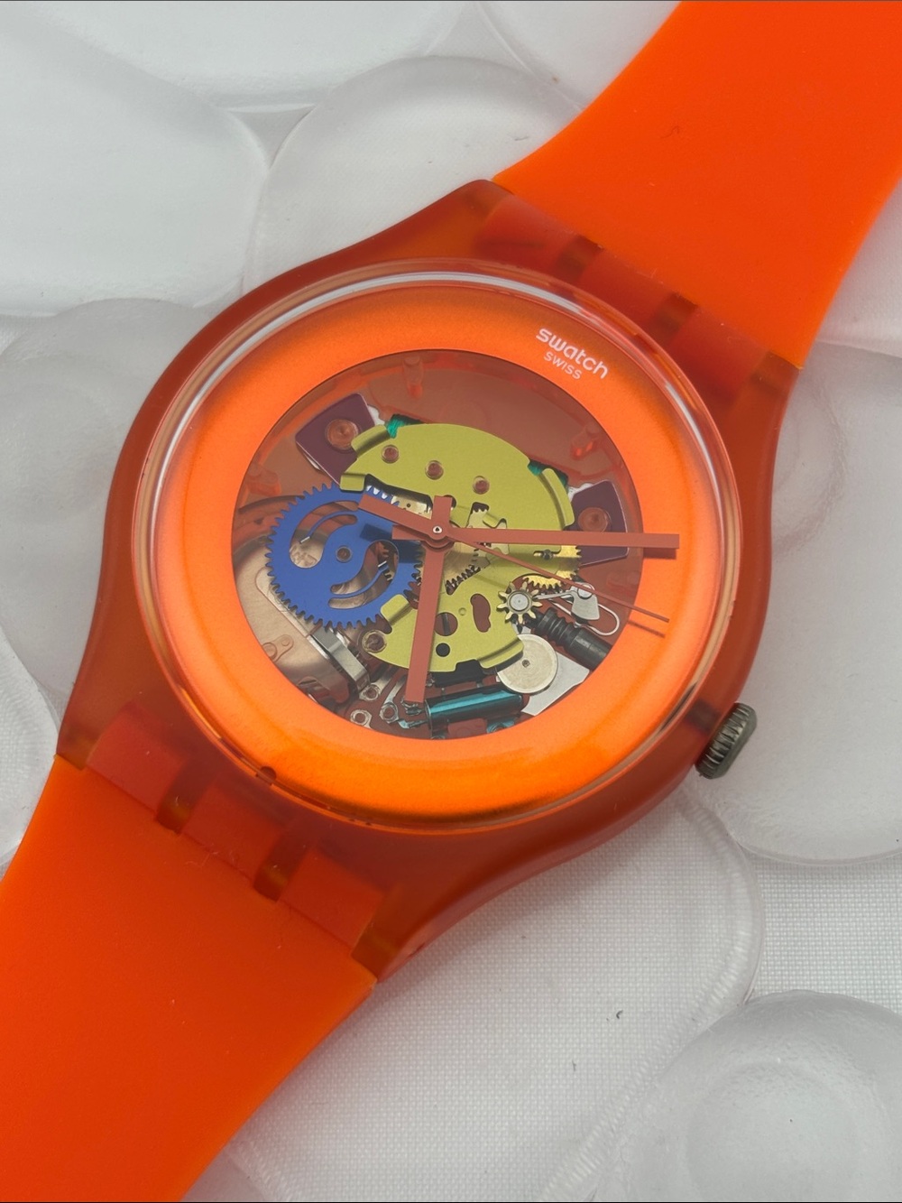 Swatch Watch - SUOO100 - ORANGISH LACQUERED